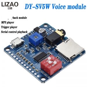 5W Smart voice play module Audio Amplifier Board Mp3 TF Card Player UART serial port control