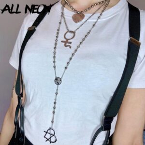 ALLNeon-Punk-Style-Stainless-Steel-Long-Necklaces-Y2K-Strand-Heart-Suspension-Beads-E-girl-s-Accesories