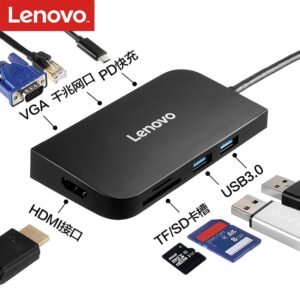 Lenovo-USB-C-HUB-to-Multi-USB-3-0-HDMI-card-reader-Adapter-Dock-for-Notebook
